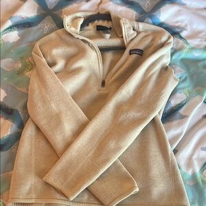 Patagonia Cream Cowl Neck Jacket